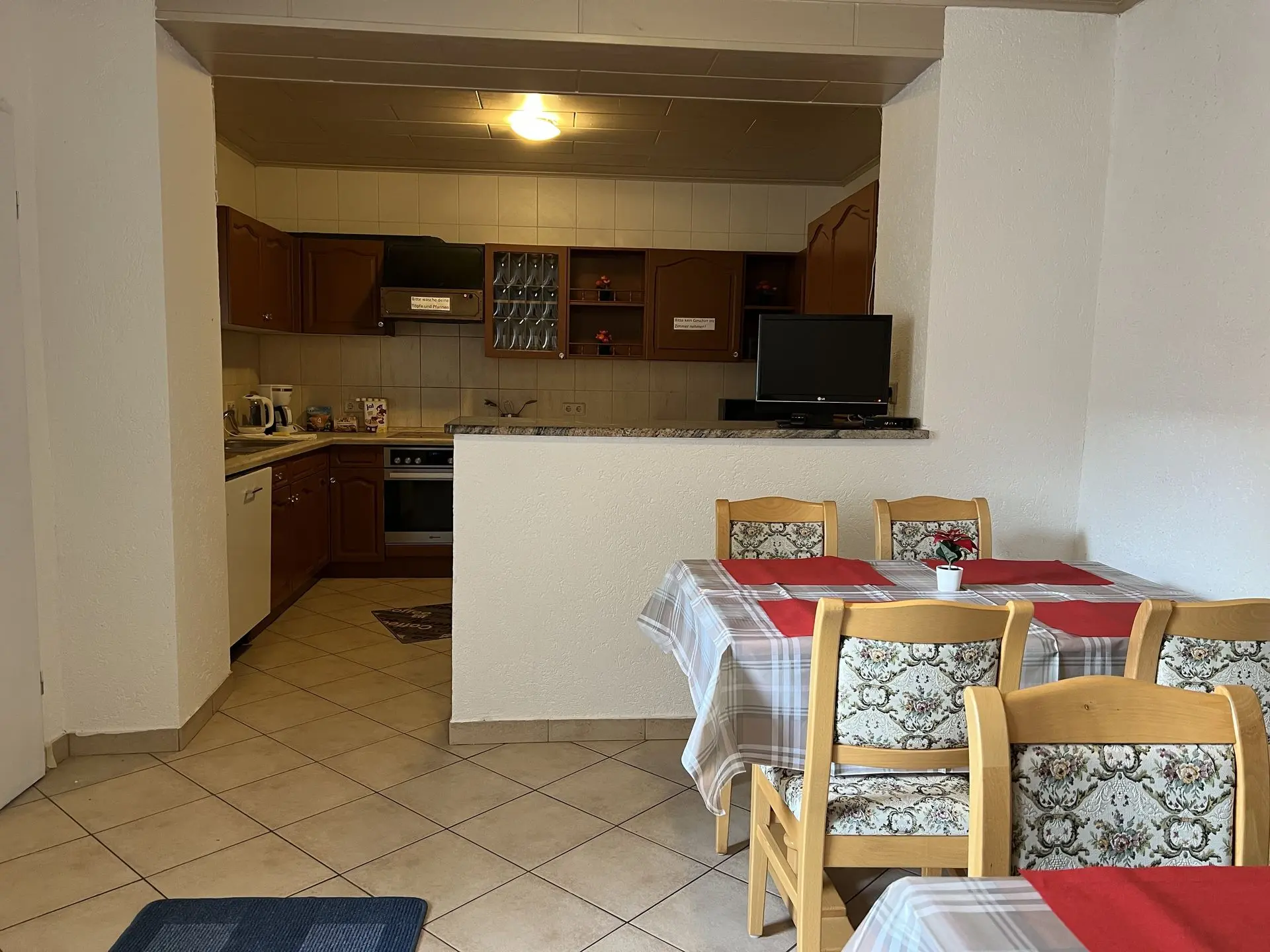 Sitzecke Ferienappartements Hotel Schlosshof